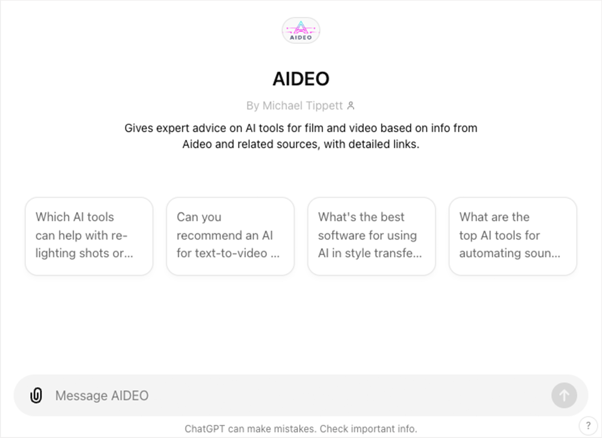 AIDEO, AI Film & Video Directory Now Powered by ChatGPT